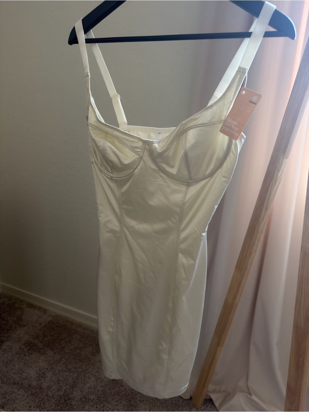 NWT Shapewear Scuplting Satin Bustier Mini Dress
